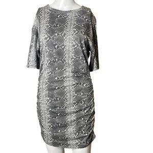 Philanthropy Gray Snake Print Dress Size Small